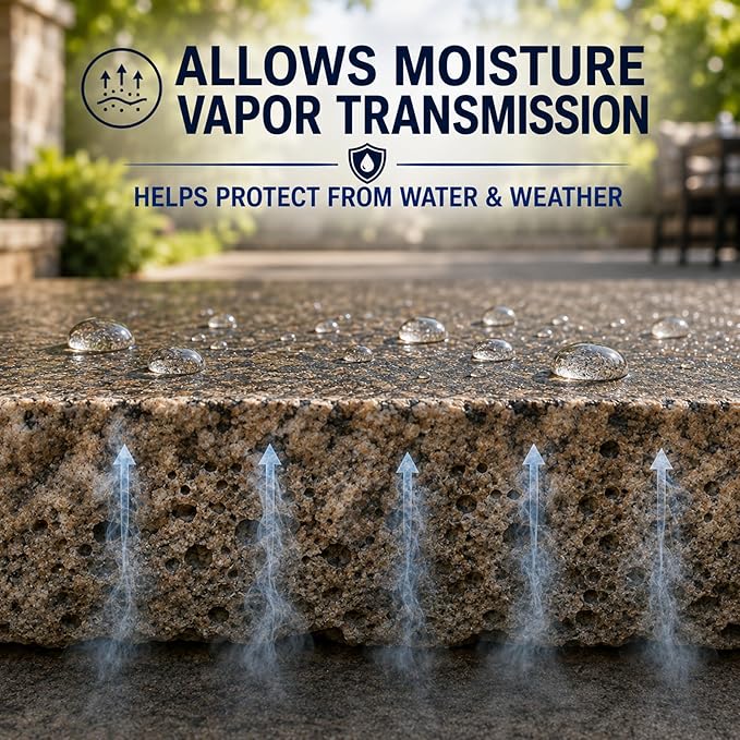 Color Enhancer Sealer for All-Natural Stone and Pavers. Marble, Travertine, Limestone, Granite, Slate, Concrete, Grout, Brick, Block. (Trial)