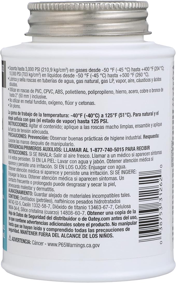 Oatey 31262 Great Blue Pipe Joint Compound, 8 fl.Ounce