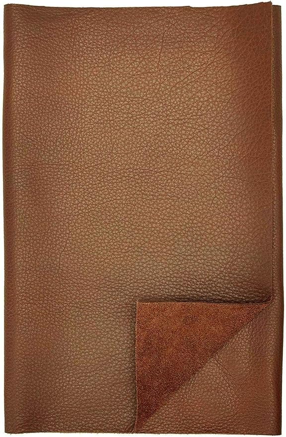 REED Leather HIDES - Cow Skins (10 Square Foot, Brown) | Arts and Crafts