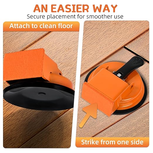 Floor Gap Repair Tool,Equipped with 6 Adhesive Pads and 3 Cushion Pads,Suitable for Surface Smoothing of Vinyl,Wood, Tiles,Tile and Laminate Flooring (Floor Gap Fixer Tool)