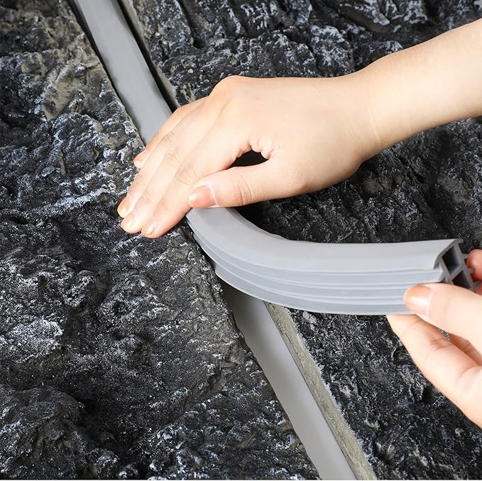10 Ft Concrete Expansion Joint Filler Driveway Crack Filler Flexible EPDM Rubber Strip for Concrete Crack Repair Replacement Weathering Expansion Joint Upgrade (1 Inch)