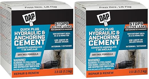 DAP 14084 2.5LB Hydraulic Cement, 2.5 Lb, Gray (Pack of 2)