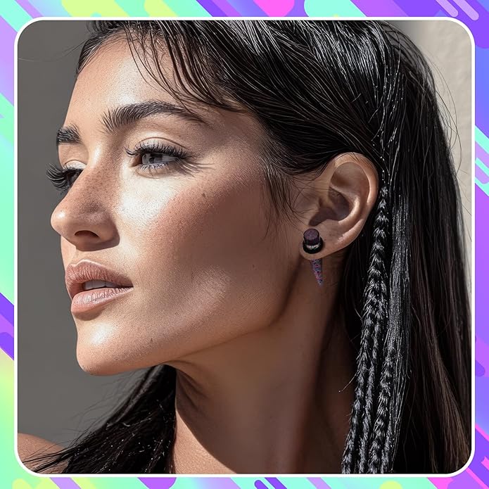 JieyueJewelry 50/54 Pieces Ear Stretching Kit 14G-00G Acrylic Tapers and Plugs + Silicone Tunnels - Ear Gauges Expander Set Body Piercing Jewelry