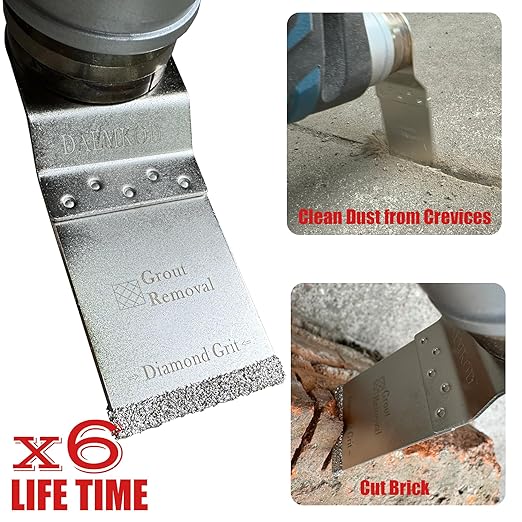 20 Pack Diamond Oscillating Tool Blade, Professional Multitool Blades, Grout Removal Blade for Oscillating Tool, Multi Tool Blades Kit for Oscillating Tool Accessories