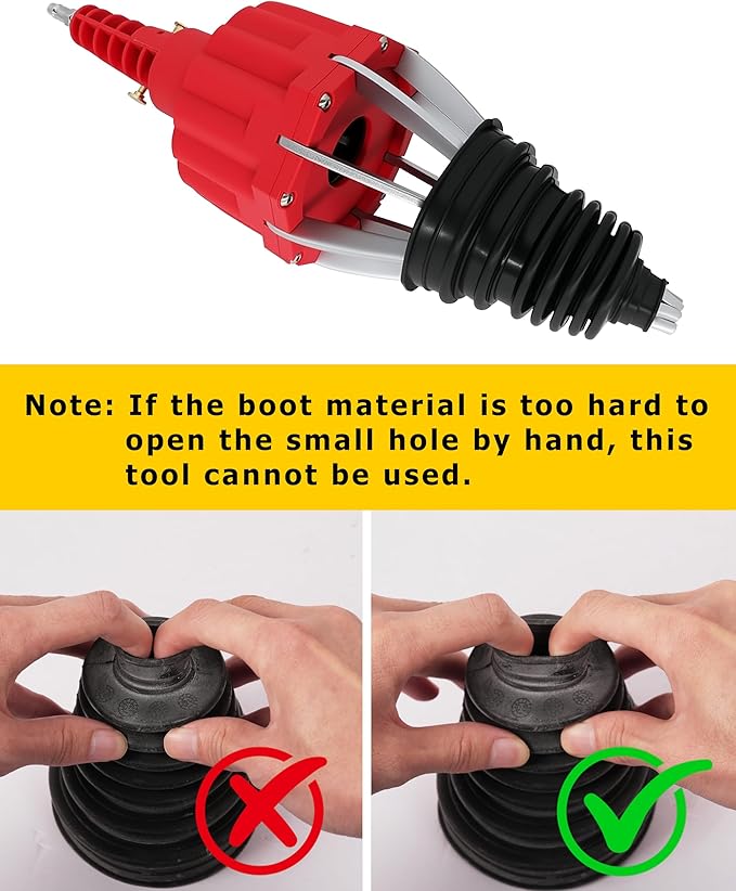 DAYUAN Pneumatic Air Power CV Joint Boot Expander Install Installation Removal Tool for Rubber CV and Steering Boots, Not Suitable for Plastic (PVC) Boots