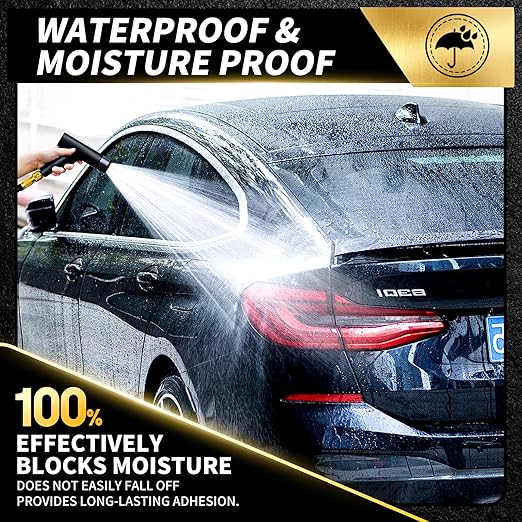 Heavy Duty Double Sided Tape for Automotive, No Residue,High Temperature Resistant Adhesive Strips for Rear Spoiler Wing,Rain Guard,Side Mirror Rain Guard,Secures dashcams,Car Accessories Interior