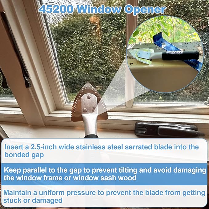 45200 Metal Window Opener, Used for Cutting Dried Paint or Hardened Putty and Grout