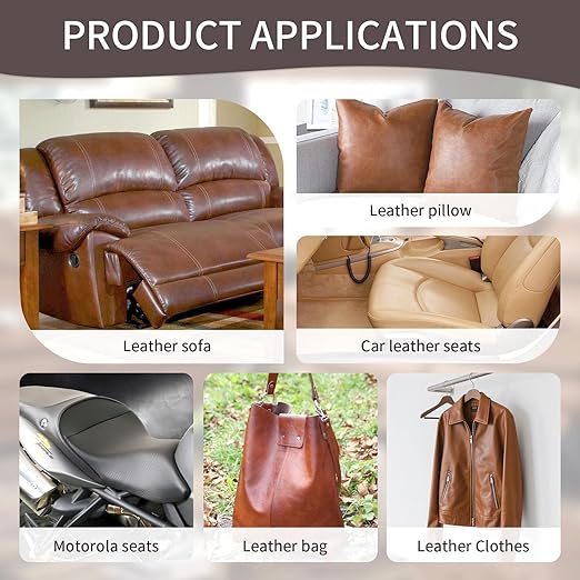 BSZHTECH Leather Repair Tape Self-Adhesive Leather Repair Patch for Couch Furniture Sofas Car Seats Advanced PU Vinyl Leather Repair Kit (Dark Brown, 17X157 inch)
