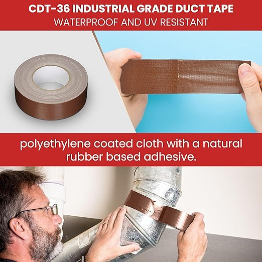 GGR Supplies T.R.U. CDT-36 Industrial Grade Duct Tape. Waterproof and UV Resistant. Multiple Colors Available. 60 Yards. (Purple, 2 in.)