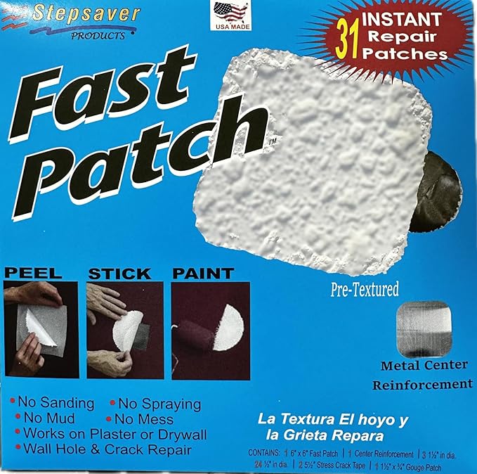 Stepsaver Products Self-Ahesive Metal Reinforced Pre-Textured Fast Patch (1)