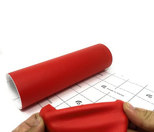 Leather Repair Tape – 12 X 48 inches Self Adhesive Waterproof Flexible Repair Patch Kit for Sofa Seating Couch Car Seat Drivers Seat Furniture Chair Leather Goods Red