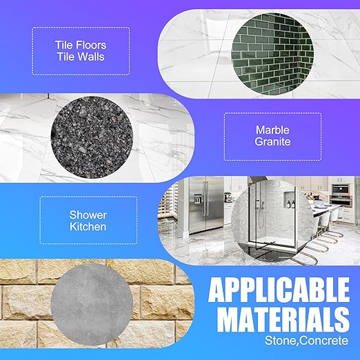 Grout Sealer, Waterproof Tile Sealer for Shower Tile, Floor, Kitchen - 2-in-1 Spraying & Squeezing Application - Clear Fast Dry Stain Resistant Grout Sealant for Bathroom, Shower, Marble