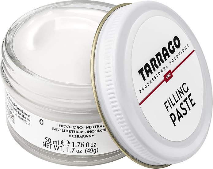 Tarrago Filling Paste - 50ml Leather Filler Repair Compound - Leather Restoration Crack, Burns, Tears, Holes Filler