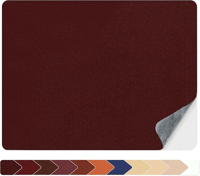 Numola Leather Repair Patch 8×11 inch Self-Adhesive Leather Repair Tape, Scratch/Holes Vinyl Repair Kit for Couch, Car Seat, Sofas, DIY Furniture Upholstery, Chair, Jackets, First-aid (Dark Wine Red)