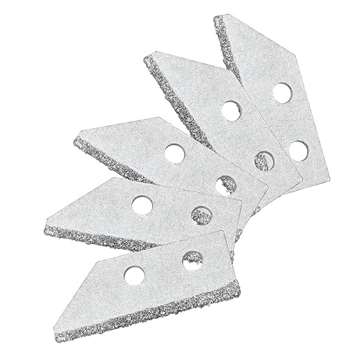 Coitak 5 Pieces Replacement Blades for Tile Grout Saw Angled Grout Saw Tile Cleaning