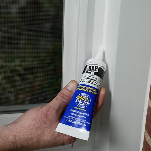 DAP 18715 12 Pack 10.1 oz. Extreme Stretch Premium Crackproof Elastomeric Sealant, White