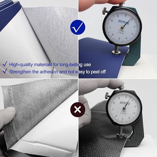 16x100 inch Leather Repair Tape Self Adhesive Strong Glue DIY Fabric Material for Sofa Desk Chair Automotive Interior Seat Skin, Yellow