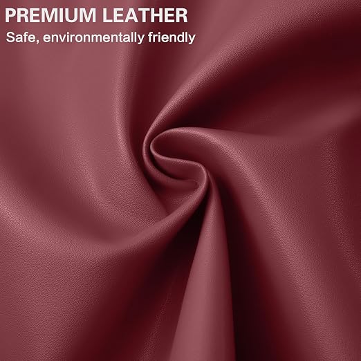 Self Adhesive Leather Repair Patch Kit, 31.4 in x 16 in Large Vinyl Leather Repair Tape for Furniture, Car Seat, Couch, Sofa, Chair Smooth Maroon