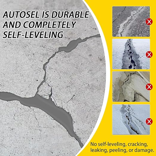 Concrete Crack Filler, Cement Crack Filler, Self-Leveling Concrete Crack Repair Filler, High-Elasticity Waterproof Caulking Glue for Driveways, Walkways, Patios, and Driveway Crack Repair– 10 PCS