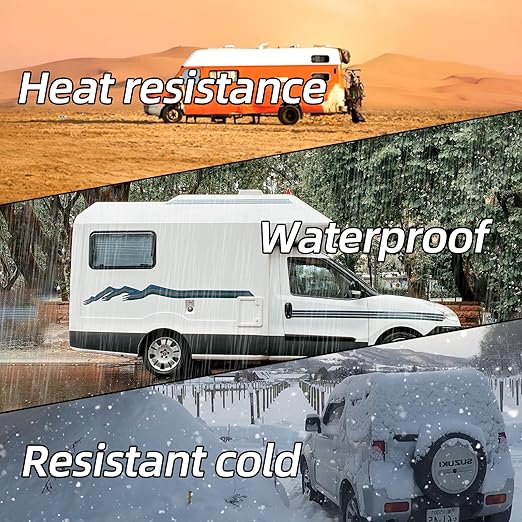RV Roof Repair White Tape, 8 Inch X 50 Feet, RV Repair Seal Tape for Camper Roof Repair, Trailer Roof Sealant, Stop Camper Roof Leaks, UV-Resistant, Weatherproof