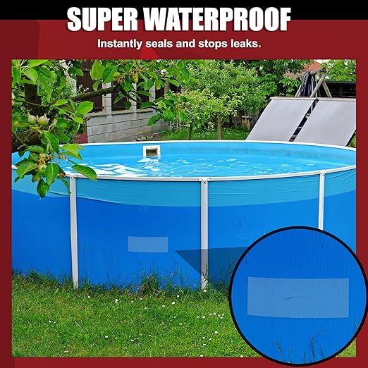 ETERART Waterproof Tape 4 Inch x 10 FT, Seal Tape Clean - Heavy Duty Leak Repair for Roof, Pipe, Boat, Hose & Outdoor Emergency Fix - Permanent Weather Resistant Seal