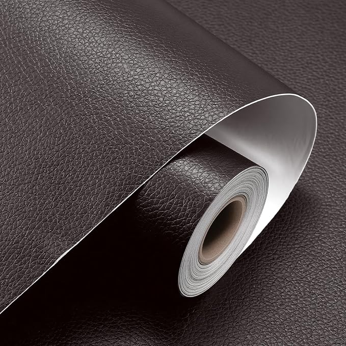 Large Leather Repair Patch - 17.7x177 inch Self-Adhesive Faux Leather Repair Tape Waterproof Vinyl Patches Tape for Furniture Sofas Couch Car Seats Decorative Home