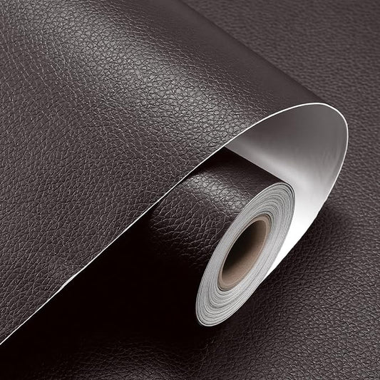 Large Leather Repair Patch - 17.7x177 inch Self-Adhesive Faux Leather Repair Tape Waterproof Vinyl Patches Tape for Furniture Sofas Couch Car Seats Decorative Home