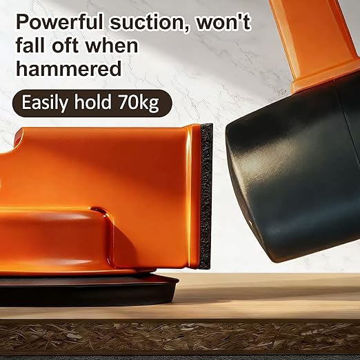 Floor Gap Fixer Tool, 2026 New Heavy Duty Floor Gap Fixer Tool, Enhanced Vacuum Suction Cup, Flooring Gap Repair Tool for Laminate, Vinyl, Wood & Tile Flooring (Orange)
