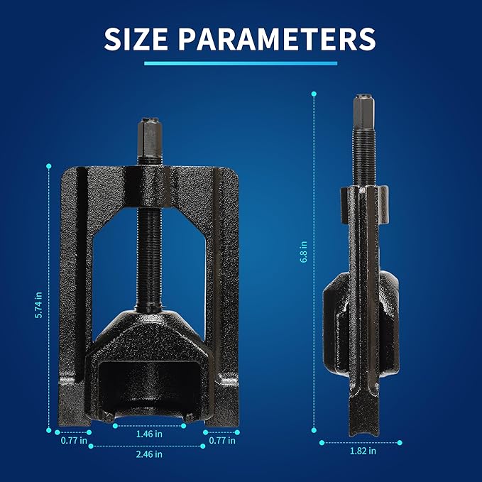 U Joint Pullers Automotive, Universal Joint Extractor 10105 Extractor U-Joint Removal Press Tool for Automotive Trucks, Cars, Class 1-3