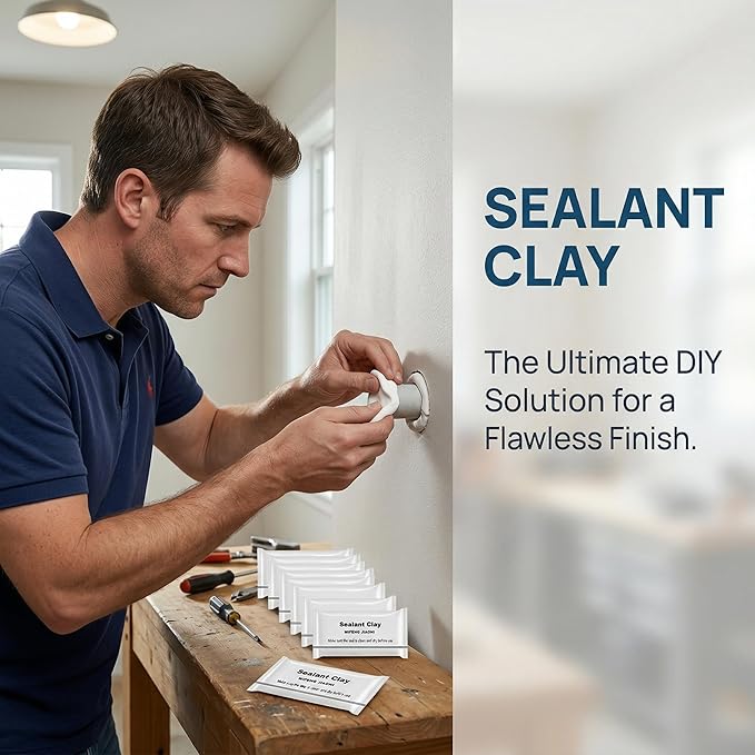 Duct Seal Putty Waterproof Sealant Clay Mastic for AC Holes Repair Sealing Clay Quick Mending Mud for wall Hole and Drain Connection Repair