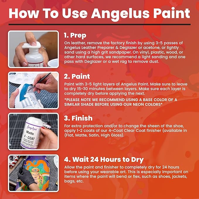 Angelus Acrylic Leather Paint, 4 Fl Oz (Pack of 1), Green