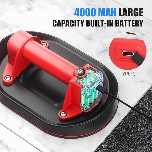 Electric Suction Cup Floor Gap Repair, Flooring Tools for Gap Fixing and Repair, for Laminate Vinyl Hardwood Plank, Professional Installation Kit with Automatic Suction Grabber to Fix Gaps Easily