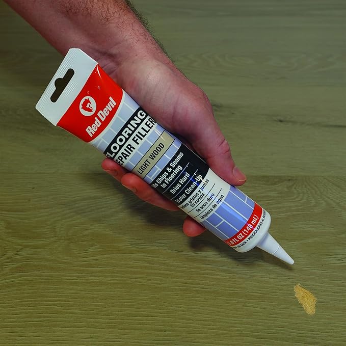 Red Devil 056020 Flooring Repair Filler, 5 oz., Light Wood, 4 Pack
