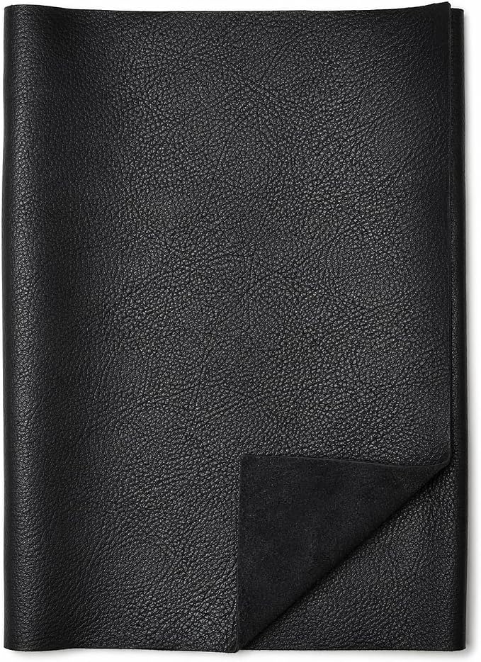 REED Leather HIDES - Cow Skins (40 Square Foot, Black) | Arts and Crafts