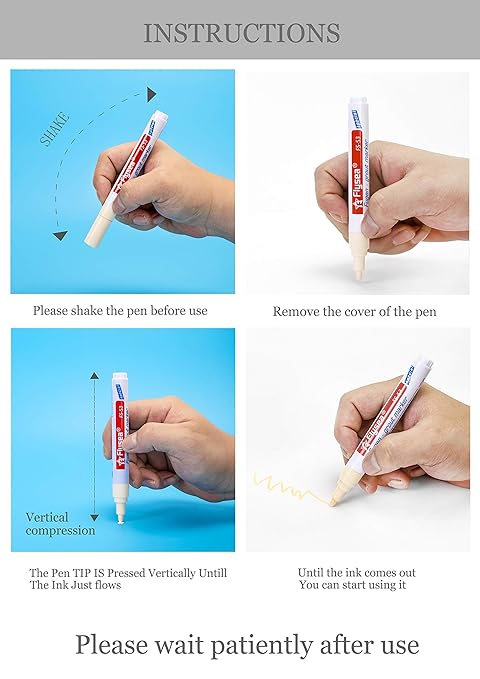 10 Pieces Tile Pen Wall Grout Color Pen Tile Repair Pen Refill Wall Gap Grout Renew Marker for Tiles Floor Kitchen Bathroom (Brown)