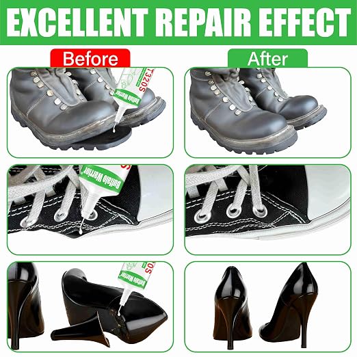 Fabric & Shoe Glue - Professional Grade, Clear, Waterproof, High-Strength Adhesive for Car Seats, Sneakers, Leather, Boots, Hiking Gear - All-Purpose Strong Bond, 2 oz/60ml