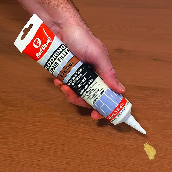 Red Devil 056045 Flooring Repair Filler, 5 oz., Dark Wood, 1 Pack