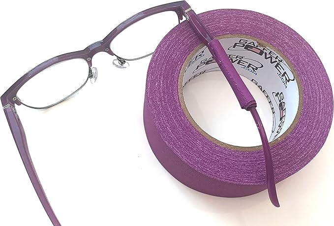 Gaffer Power Purple Gaffer Tape – Professional Grade, Made in USA, Heavy Duty, Non-Reflective, Easy Tear, Clean Removal, Multipurpose Cloth Tape for Stage, Home & Organization – 2 Inch x 30 Yards