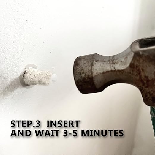 50 Packs Drywall Masonry Anchor Repair Kit Heavy Duty Wall Hole Patch Filler Fits Loose Wall Fixtures and Various Size Screws Quick Fix Wall Anchors DIY