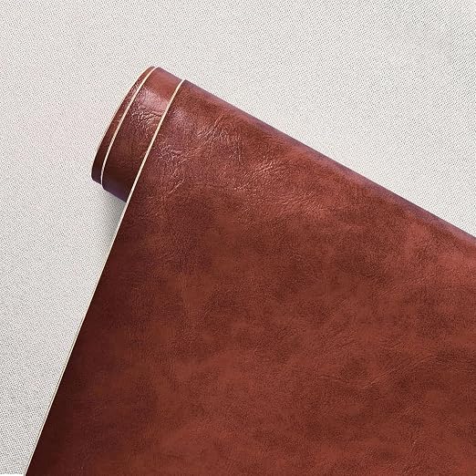 Large Leather Repair Patch for Couches 50 x 138 cm Leather Repair Tape Self,Repair Patch Self Adhesive Waterproof for Couches, Furniture, Kitchen Cabinets, Car Seats Reddish Brown