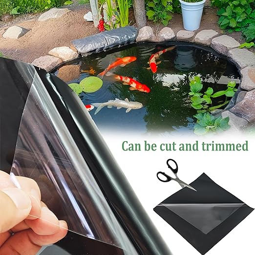 Pond Liner Seam Tape Single Sided, Waterproof Pond Repair Kit Butyl Rubber for EPDM PVC Outdoor Pond Liner Leak Repair Long-Lasting Easy to Apply