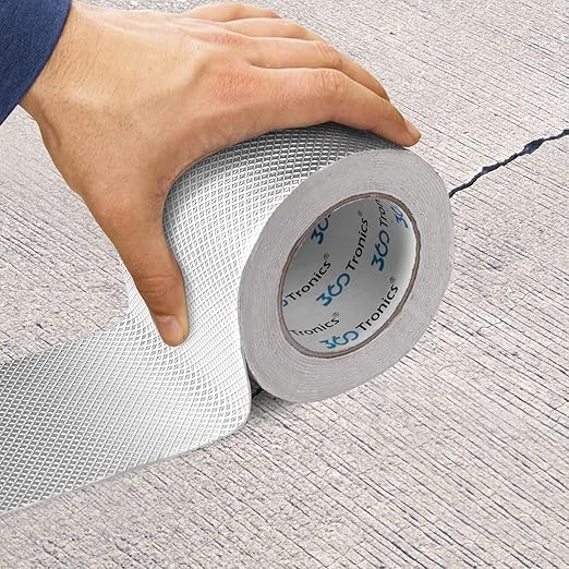Super Waterproof Butyl Tape 4 Inch, 4" x 16ft Super Sticky Aluminum Foil Tape Leakproof Sealant Tape for Metal Roofing, RV Roof Repair, Gutter Leak, Boat, Pipe, Window & Glass Sealing