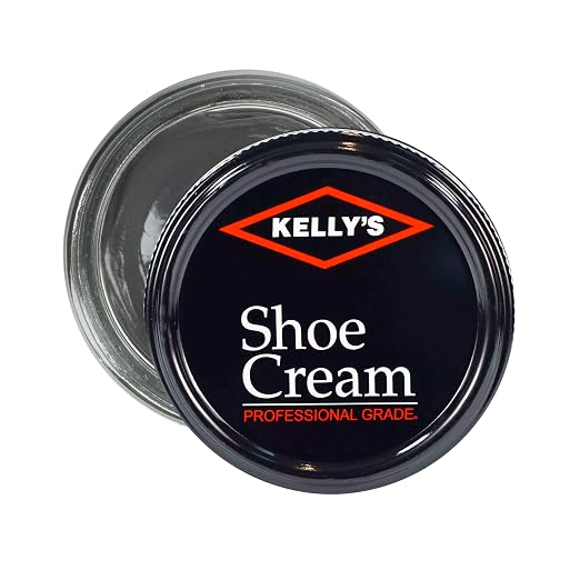 Kelly's Charcoal Grey Shoe Polish 1.5 oz - Professional Leather Shoe Cream