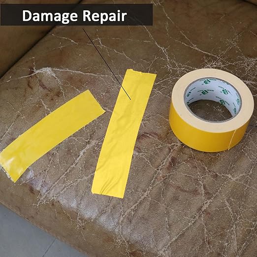 BOMEI PACK Yellow Duct Tape, 3Rolls Heavy Duty Strong Industrial Color Duct Tape 9mil x 1.88inch x 30yds for Packing and Repairing