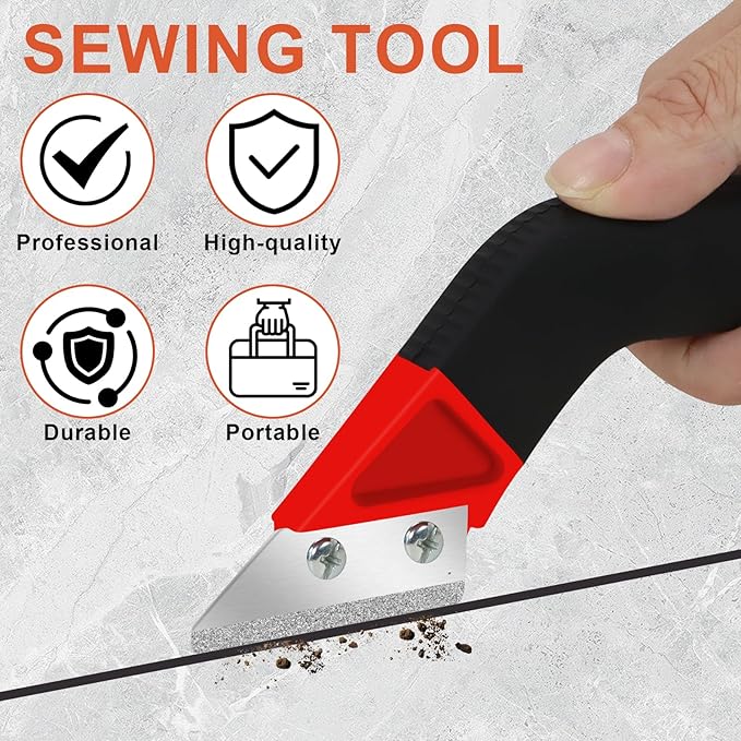 11Pcs Grout Removal Tool Kit 2 Tile Grout Saws with 6 Extra Blades 1 Bonus Hand Saw 2 Cleaning Blades Perfect for Tile Gap Cleaning and Repair