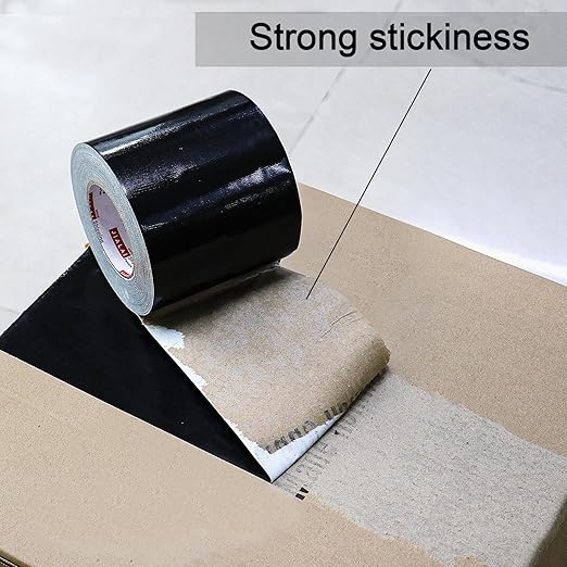 Wide Duct Tape, Industrial Grade 30Yards (90 ft) Wide Tape 5'' Duct, 9 Mil Heavy-Duty, Waterproof, Strong, Flexible, No Residue, for Crafts & Home Improvement (Black, 5'' x 90ft)