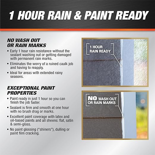 DAP Dynaflex Ultra Advanced Exterior Sealant,Light Gray,10.1 Oz (7079818219),(Pack of 2)
