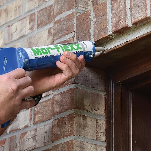 Mor-Flexx Textured Caulk, White,10.5 oz (Pack of 12)