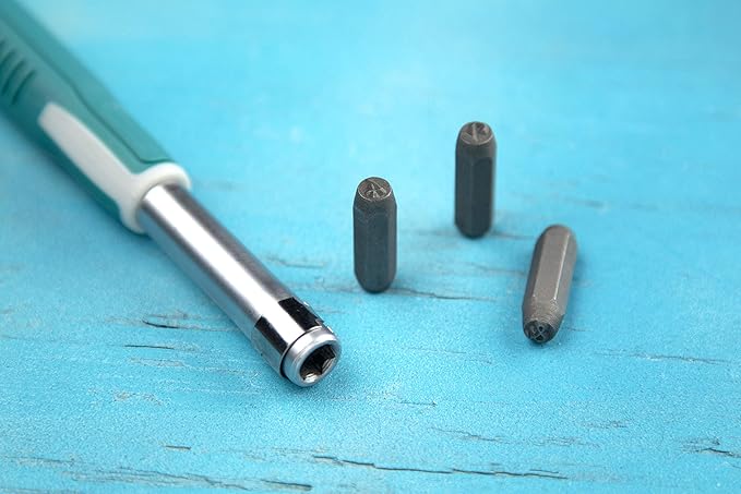 Cousin DIY Stamp & Go Metal Stamping Tool Kit Set with Hammer, Charms, Block and Bits, Multi