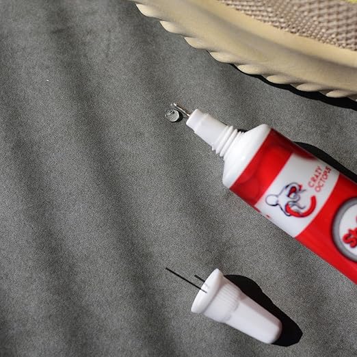 Shoe Glue, Strong Clear Shoe Repair Glue for Sneakers, Boots, Handbags, Soles, Heels, Super Glue for Shoes, Works on Leather, Rubber, Canvas, 15ml Tube x 2